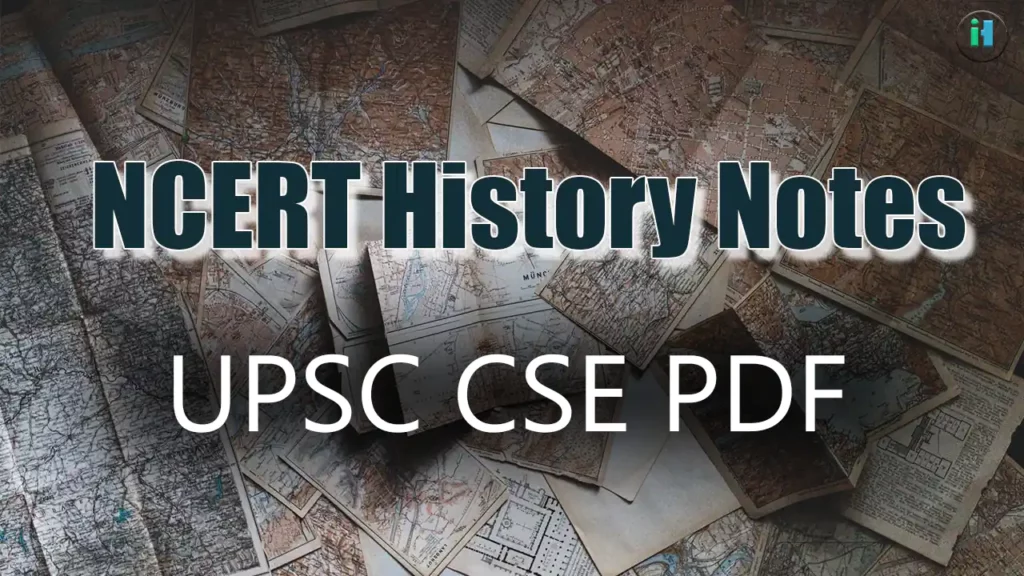 History study-notes cover from the earlier NCERT resource page