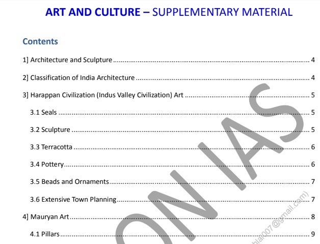 art and culture notes pdf