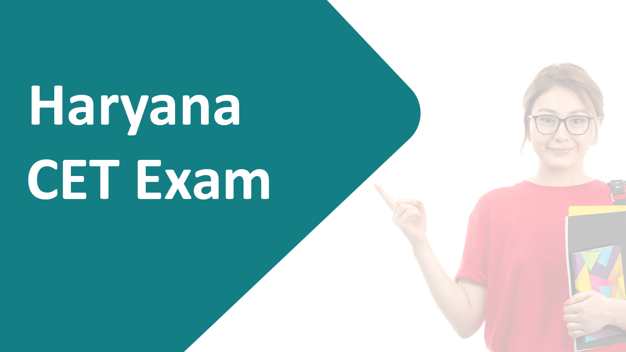 Student holding Haryana CET Exam Notification.